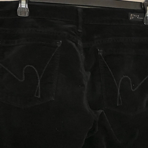 Citizens of Humanity velvet low cut rise 8, inseam 33, black, cotton and lycra - Picture 2 of 9